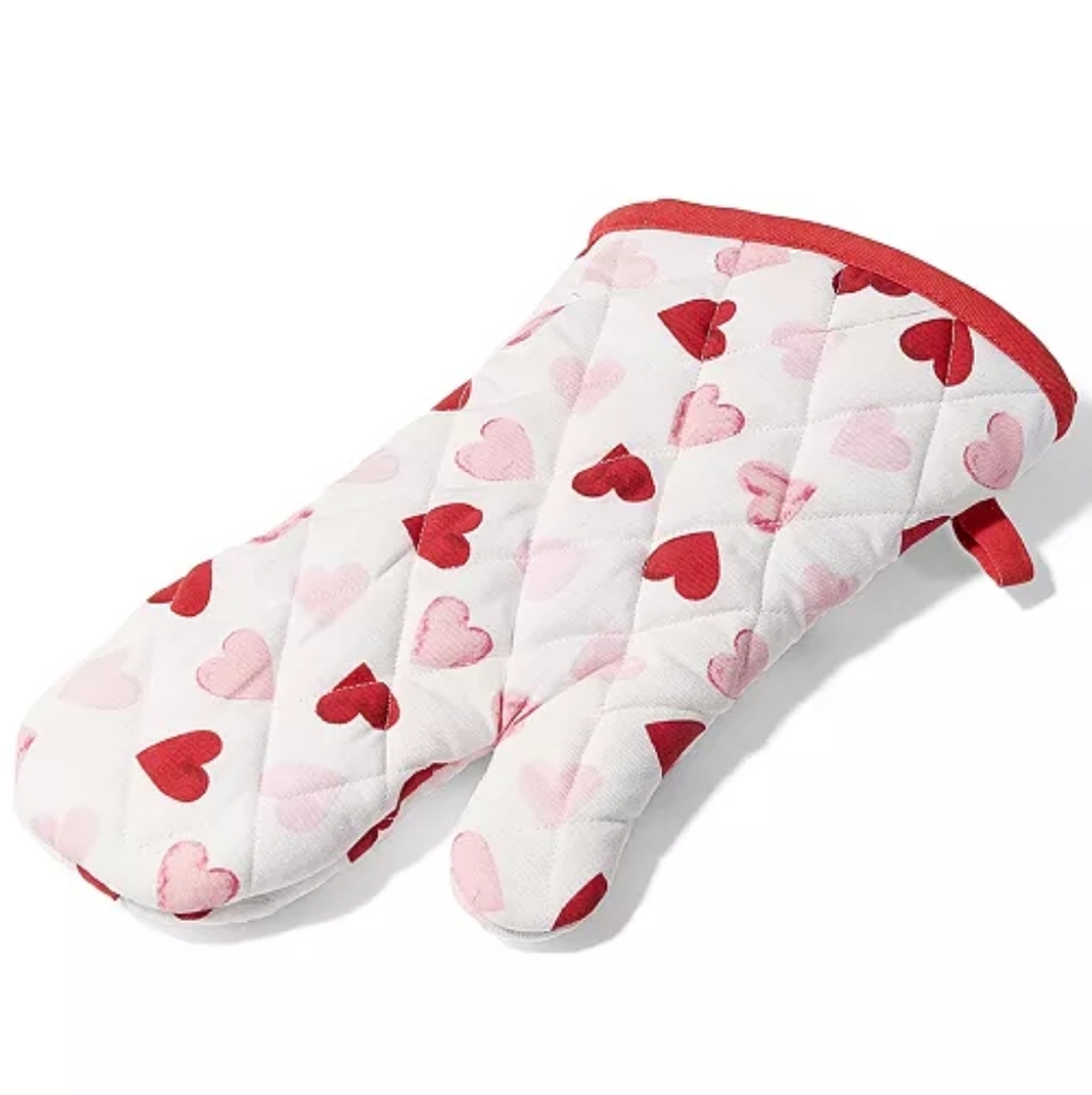 MARTHA STEWART COLLECTION 2pc Hearts Oven Mitt, Created Macy's